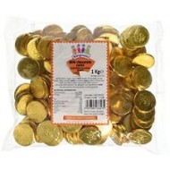 kingway Milk Chocolate Gold Pirate Coins 1kg Bag (Approx 135 coins) 